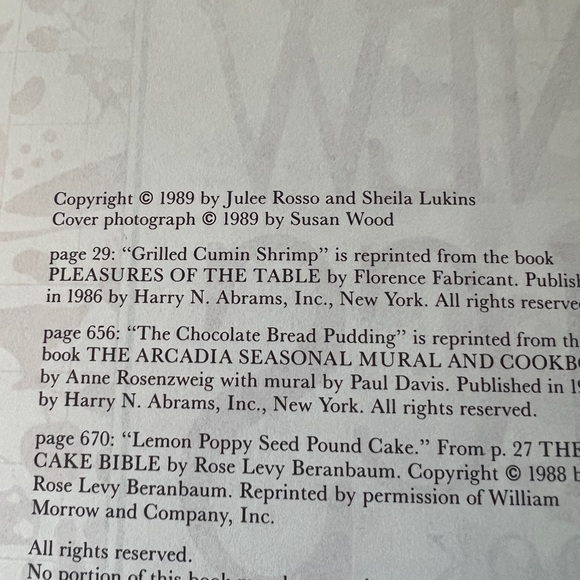Vintage The New Basics Cookbook First Edition Julee Rosso & Sheila Lukins 1989 - Picture 12 of 15